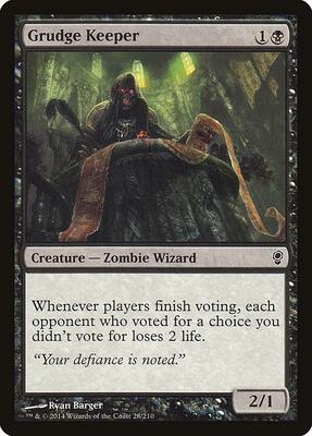 Grudge Keeper card from Conspiracy