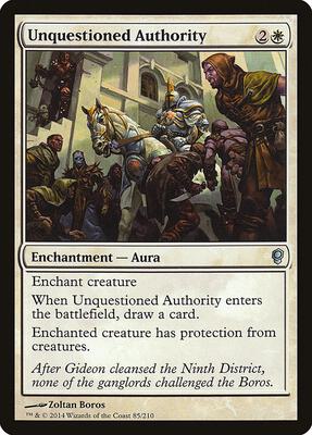 Unquestioned Authority card from Conspiracy