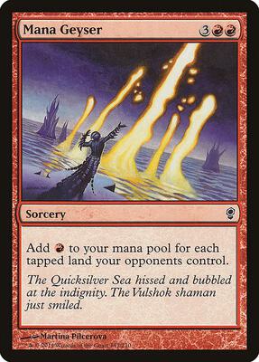 Mana Geyser card from Conspiracy