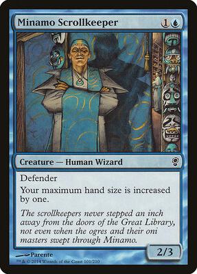Minamo Scrollkeeper card from Conspiracy