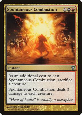 Spontaneous Combustion card from Conspiracy