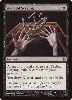 Skeletal Scrying card from Conspiracy