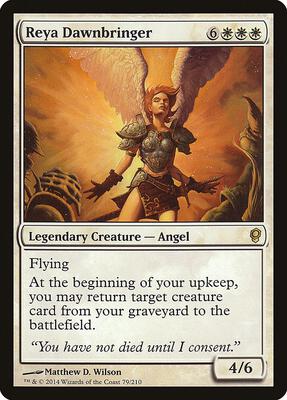 Reya Dawnbringer card from Conspiracy