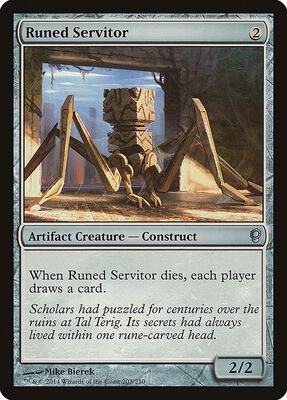 Runed Servitor card from Conspiracy