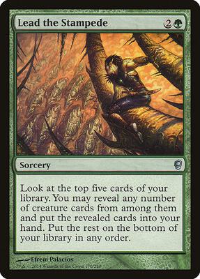 Lead the Stampede card from Conspiracy