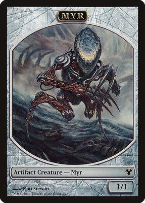 Myr // Spirit Double-Sided Token card from Magic Modern Event Deck