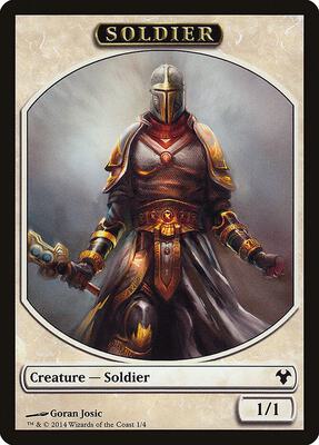 Soldier // Spirit Double-Sided Token card from Magic Modern Event Deck
