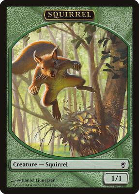 Squirrel Token card from Conspiracy
