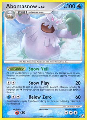 Abomasnow card from Stormfront