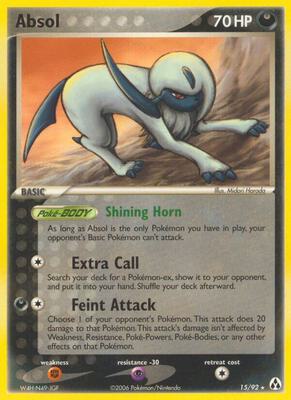 Absol card from EX Legend Maker