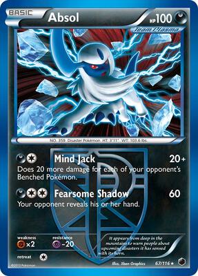 Absol (Team Plasma) card from Plasma Freeze