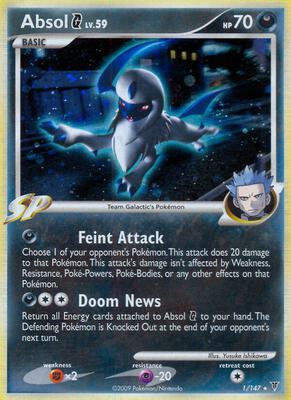 Absol G card from Supreme Victors