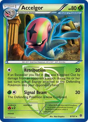 Accelgor (Team Plasma) card from Plasma Blast