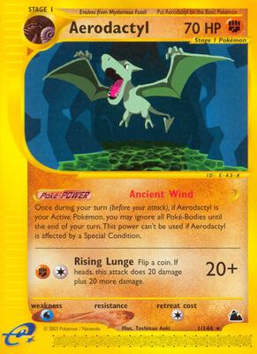 Aerodactyl card from Skyridge