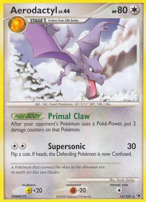 Aerodactyl card from Majestic Dawn