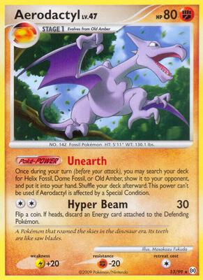 Aerodactyl card from Arceus