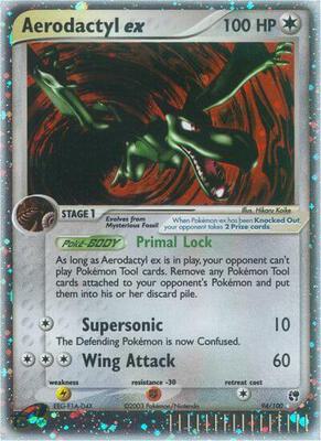 Aerodactyl ex card from EX Sandstorm