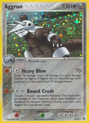 Aggron card from EX Legend Maker