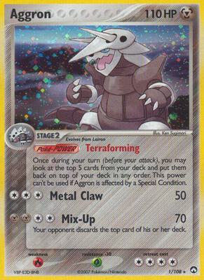 Aggron card from EX Power Keepers