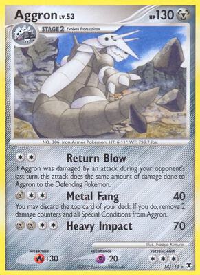 Aggron card from Rising Rivals