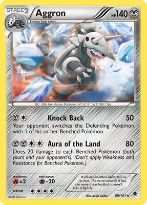 Aggron card from Plasma Blast