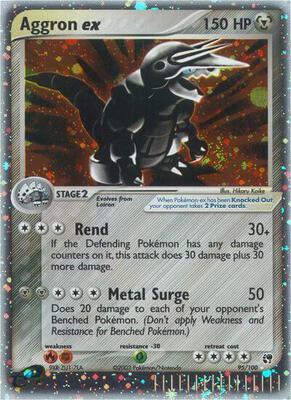 Aggron ex card from EX Sandstorm