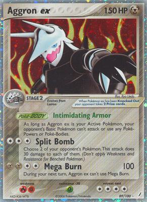 Aggron ex card from EX Crystal Guardians