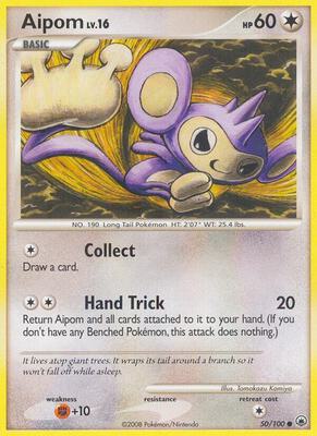 Aipom (50) card from Majestic Dawn