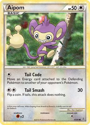 Aipom card from Unleashed