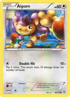 Aipom card from Dragons Exalted