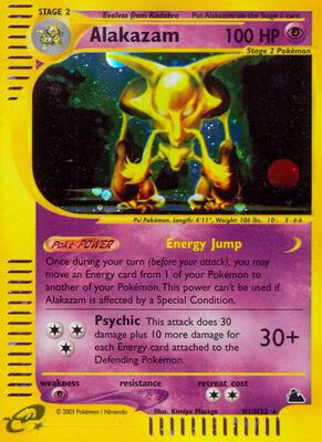 Alakazam (H1) card from Skyridge