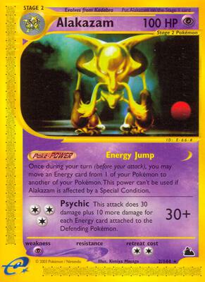 Alakazam (2) card from Skyridge
