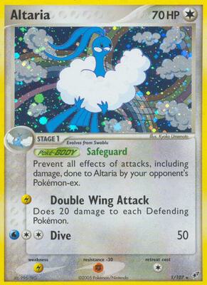 Altaria card from EX Deoxys