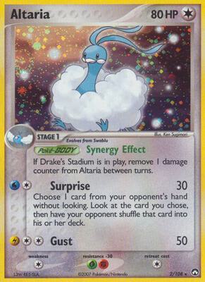 Altaria card from EX Power Keepers