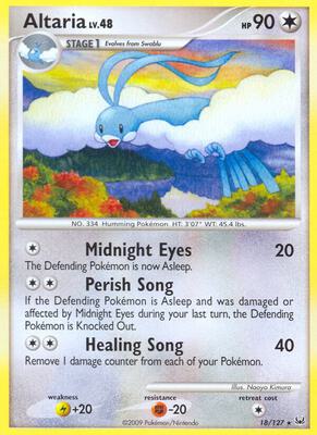 Altaria card from Platinum