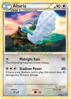 Altaria card from Triumphant