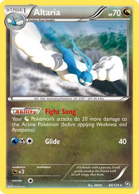 Altaria card from Dragons Exalted