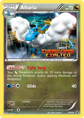Altaria - BW48 (Prerelease) card from Black and White Promos