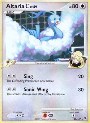 Altaria C card from Supreme Victors