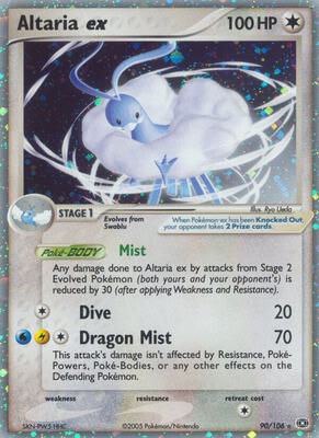 Altaria ex card from EX Emerald