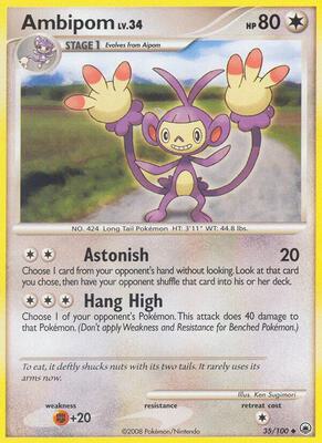 Ambipom card from Majestic Dawn