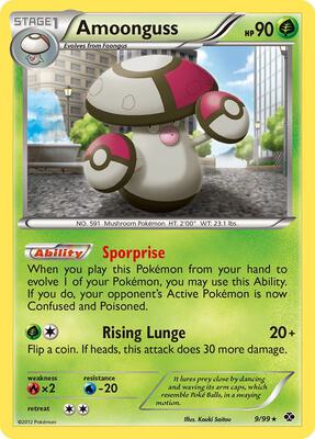 Amoonguss card from Next Destinies