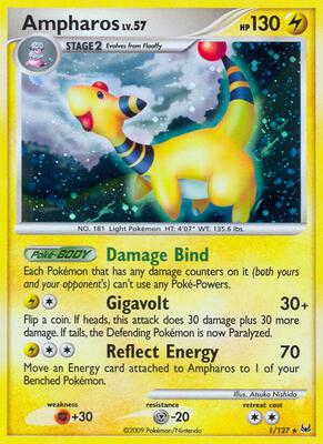 Ampharos card from Platinum