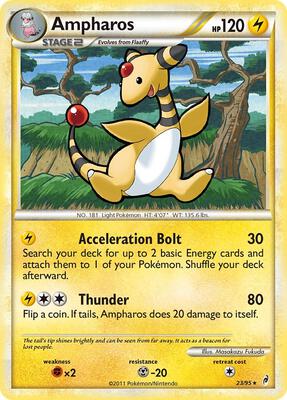 Ampharos card from Call of Legends