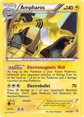 Ampharos card from Dragons Exalted