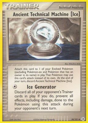 Ancient Technical Machine [Ice] card from EX Hidden Legends