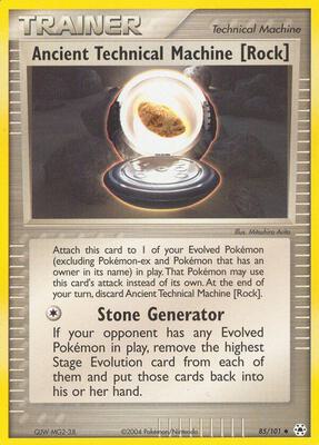 Ancient Technical Machine [Rock] card from EX Hidden Legends