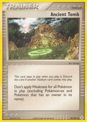 Ancient Tomb card from EX Hidden Legends
