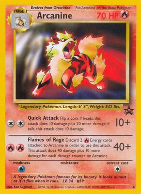 Arcanine card from WoTC Promo