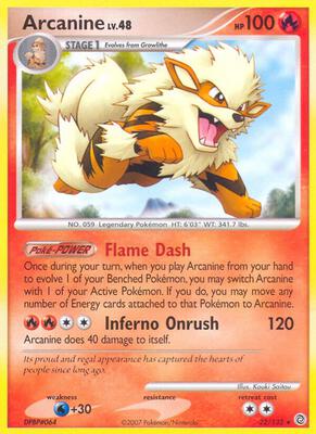 Arcanine card from Secret Wonders